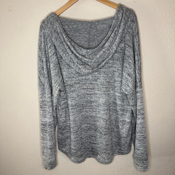 Sweet Gisele New York City Hoodie Embellished Letters Grey/Black Women’s Size XL - Picture 3 of 9